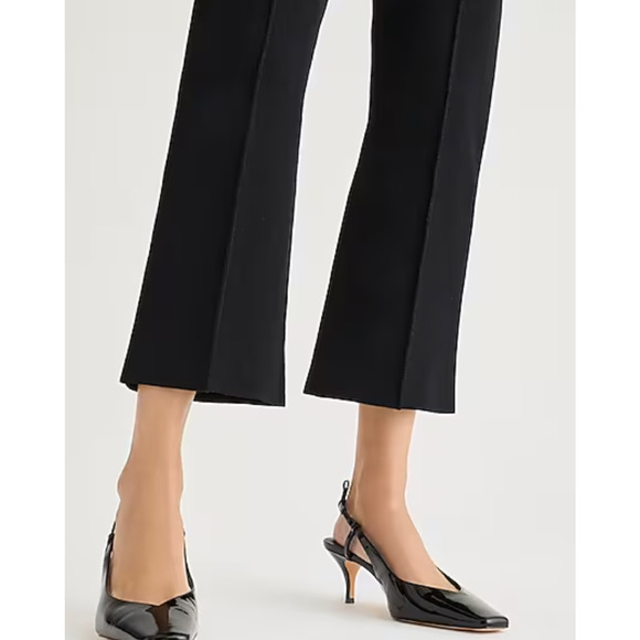 NWT J. Crew Delaney Kick Out Sweater Pant S Black BQ100 J.Crew Travel Trousers - Picture 4 of 6